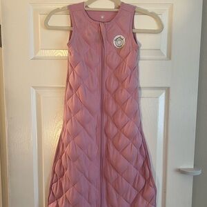 Quilted Kids Pajama Sleep Sack in Soft Pink